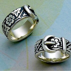 Retired James Avery design: Floral Belt Buckle